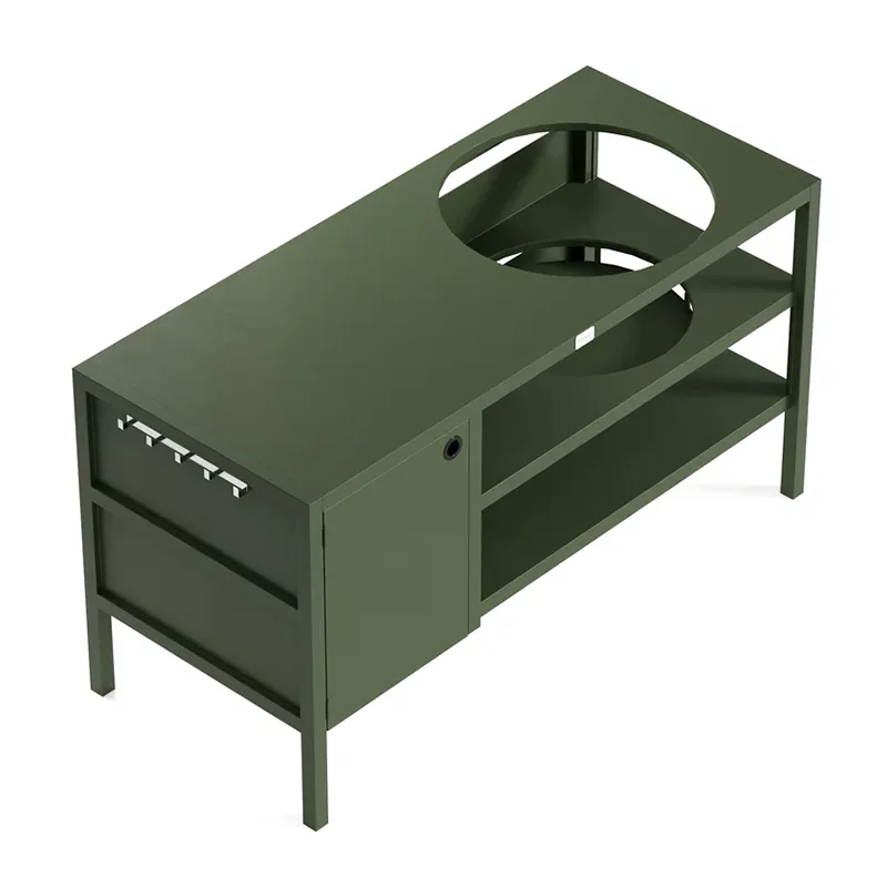 Multifunctioneel buitenkastje met oven