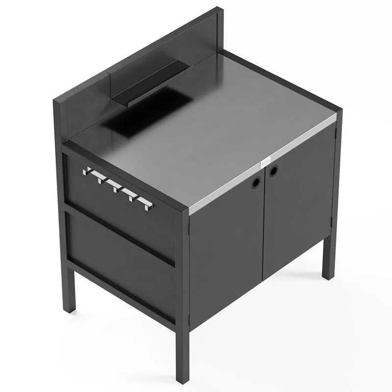 Buitenkeukenkast met dubbele deur