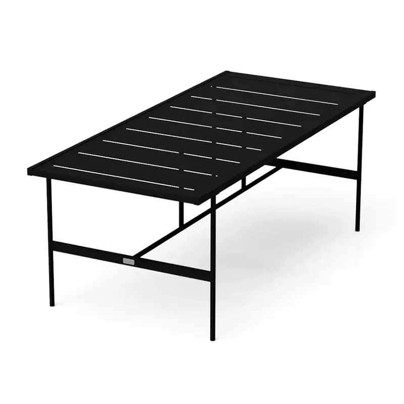 Rechthoekige eettafel voor buiten